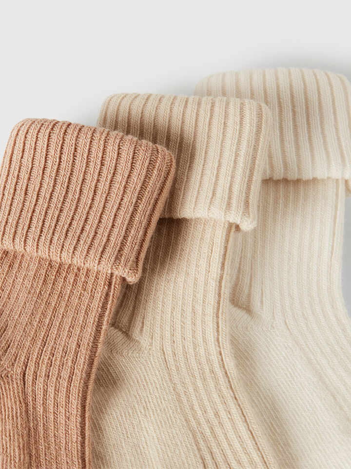 KNITTED SOCKS 3 PAIR New Born (0-18 months) image number 2